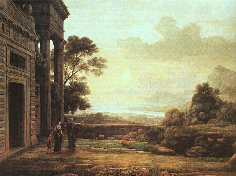 Claude Lorrain The Departure of Hagar and Ishmael oil painting picture